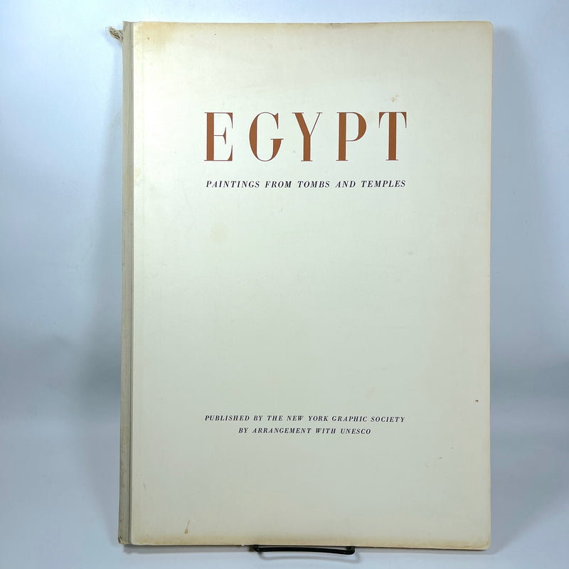 Egypt: Paintings from Tombs and Temples, New York Graphic Society, 1956, Very Good hardcover, No dust jacket.