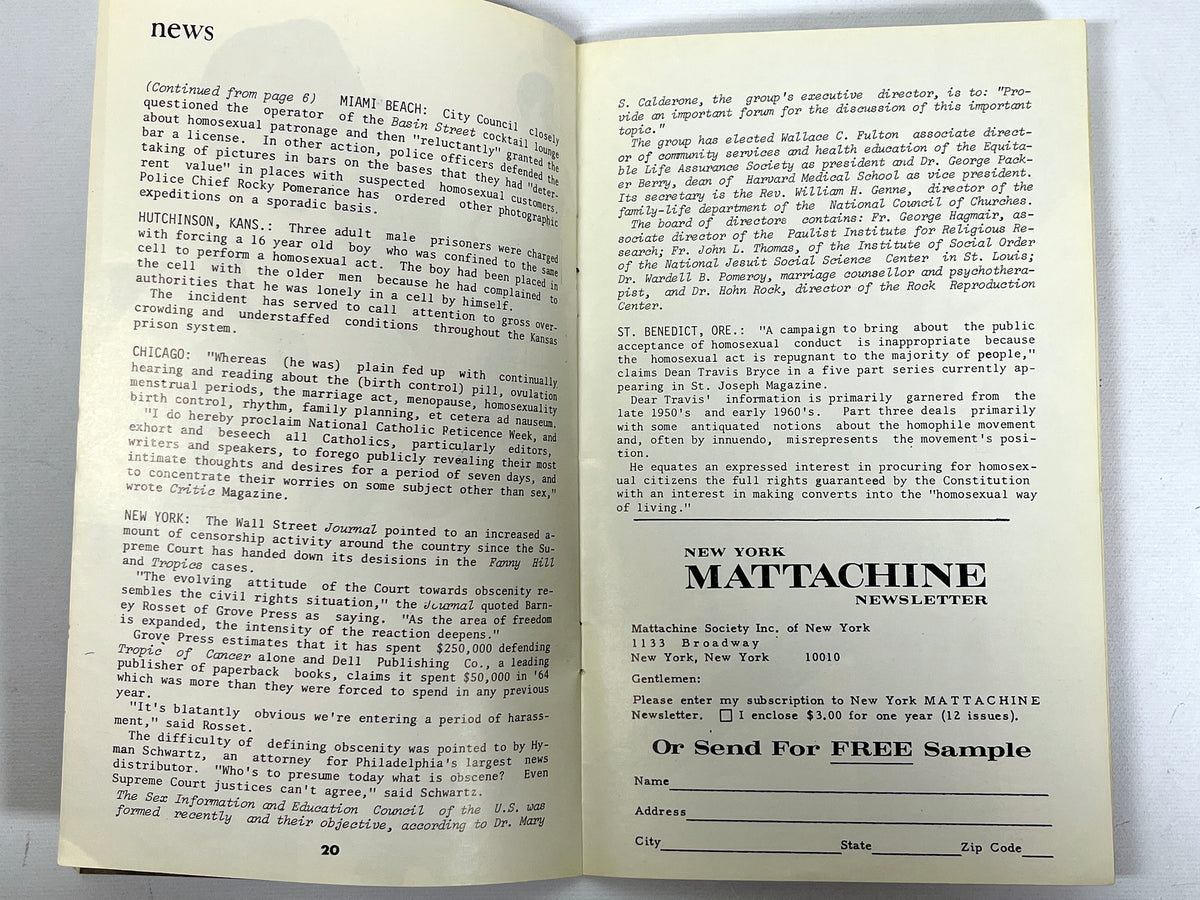 Drum: Sex in Perspective, Vol V, No 4, June 1965, Very Good staplebound, gay interest