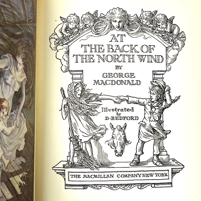 At the Back of the North Wind, George MacDonald, 1924, Very Good + hardcover