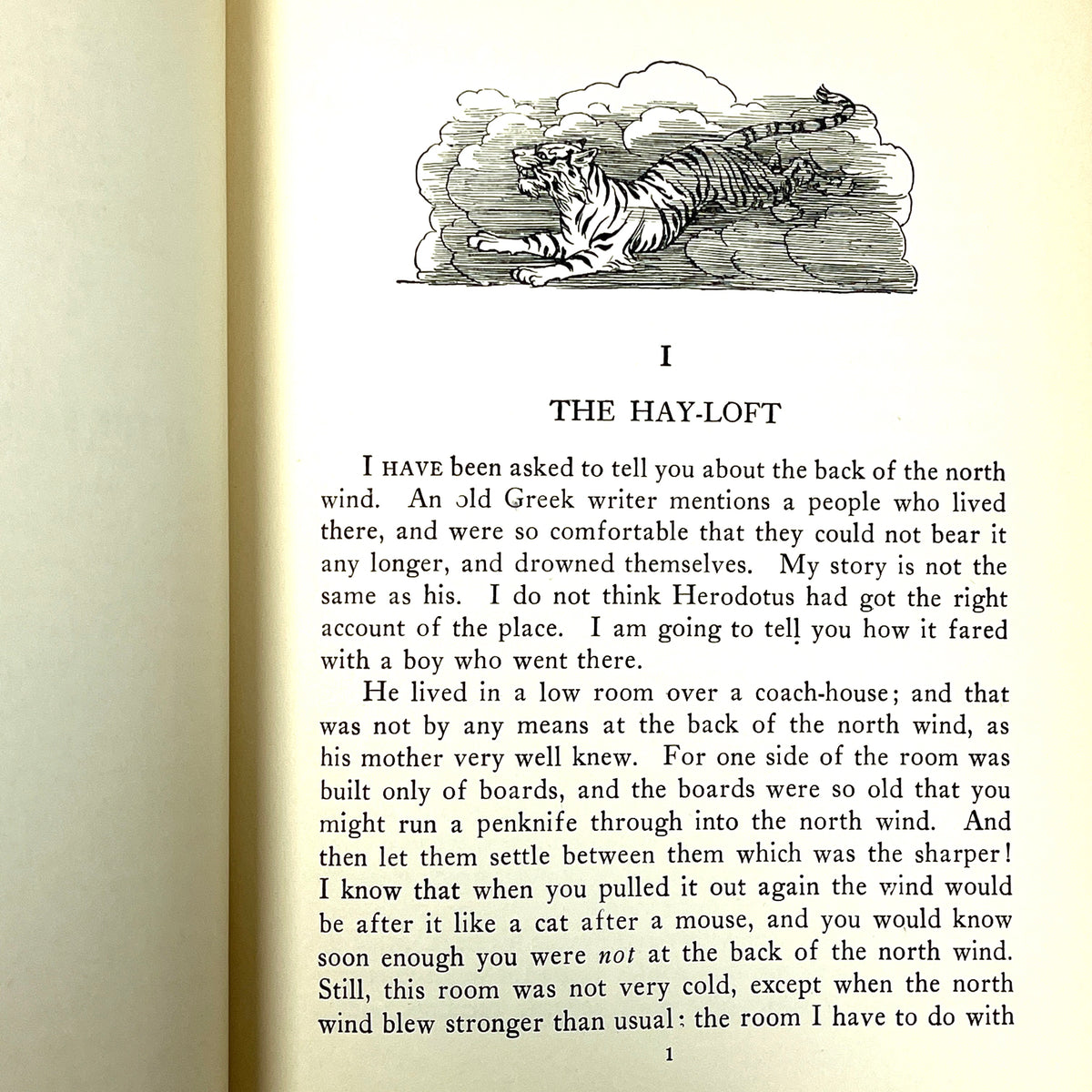At the Back of the North Wind, George MacDonald, 1924, Very Good + hardcover