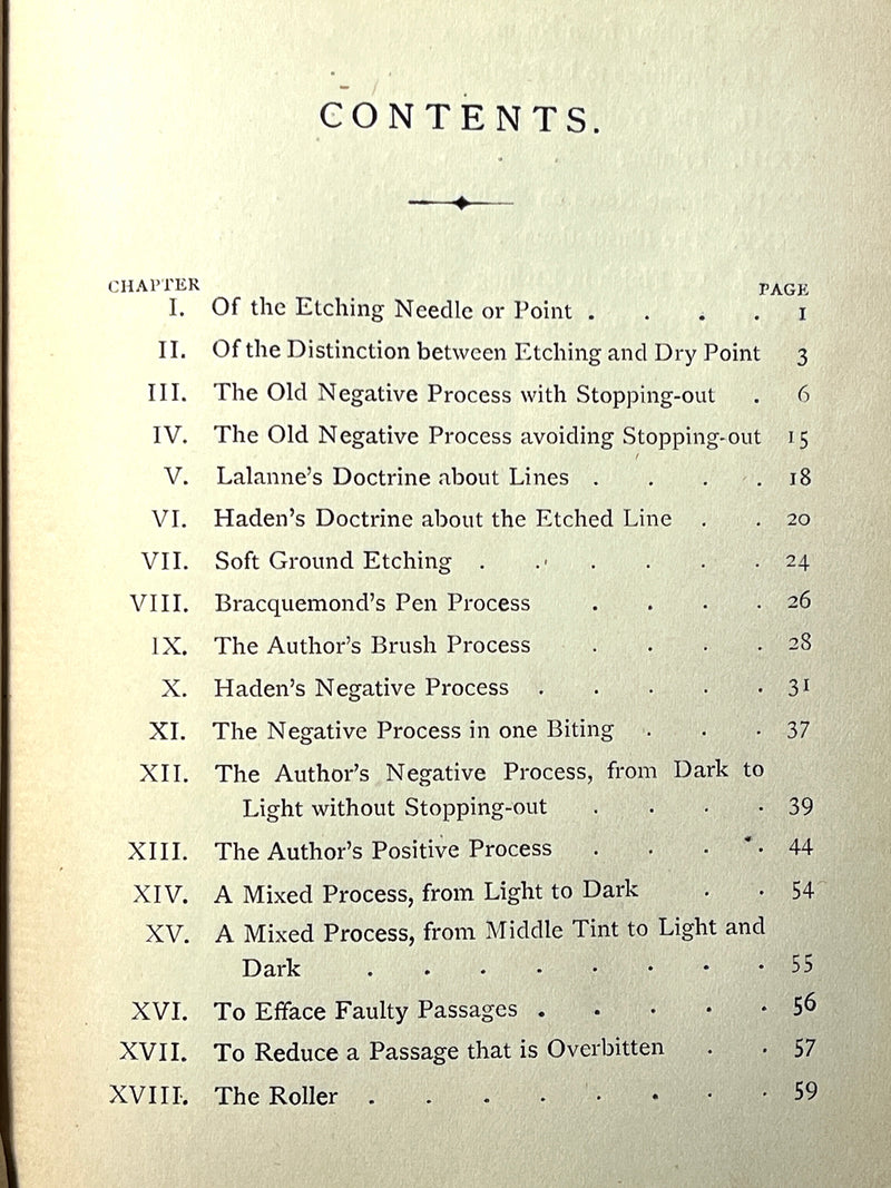 The Etcher's Handbook, Roberts Brothers, 3rd Ed., 1881, Good, Hardcover.