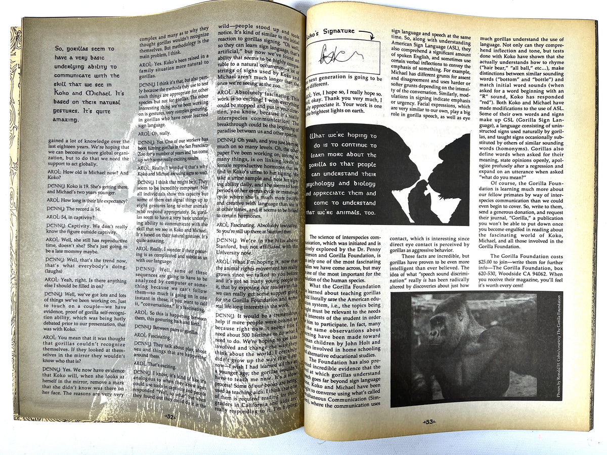 Zendik Farm Tribe/Arts Commune, 9 magazines, late 1980s/90s, Very Good staplebound