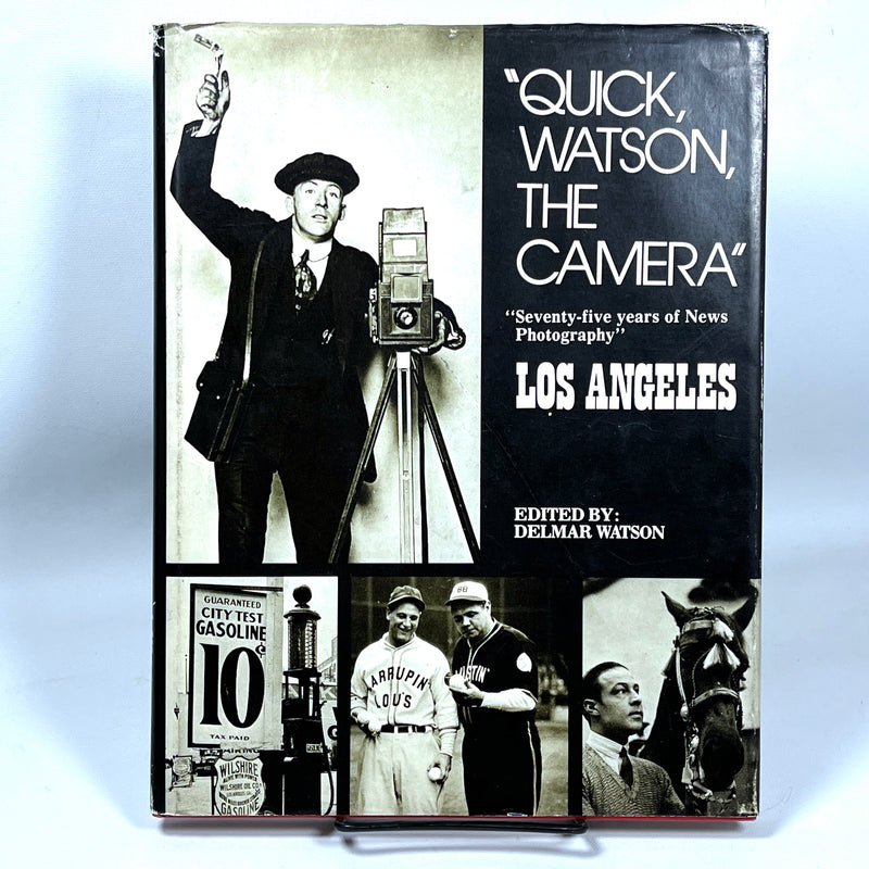 Quick, Watson, the Camera: Seventy-Five Years of News Photography, Delmar Watson, 1st edition, 1975, Near Fine hardcover, Good dust jacket