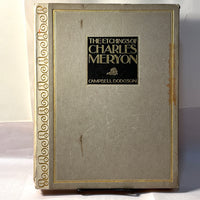 The Etchings of Charles Meryon, Campbell Dodgson, 1921, Good hardcover.