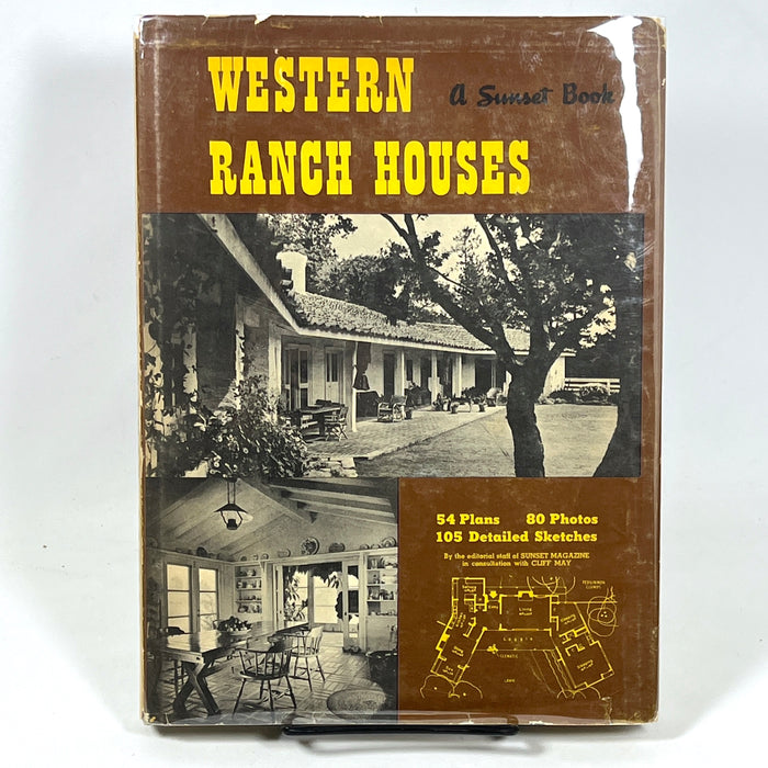 Western Ranch Houses: A Sunset Book, Cliff May, Sunset Magazine, NF HC, VG DJ