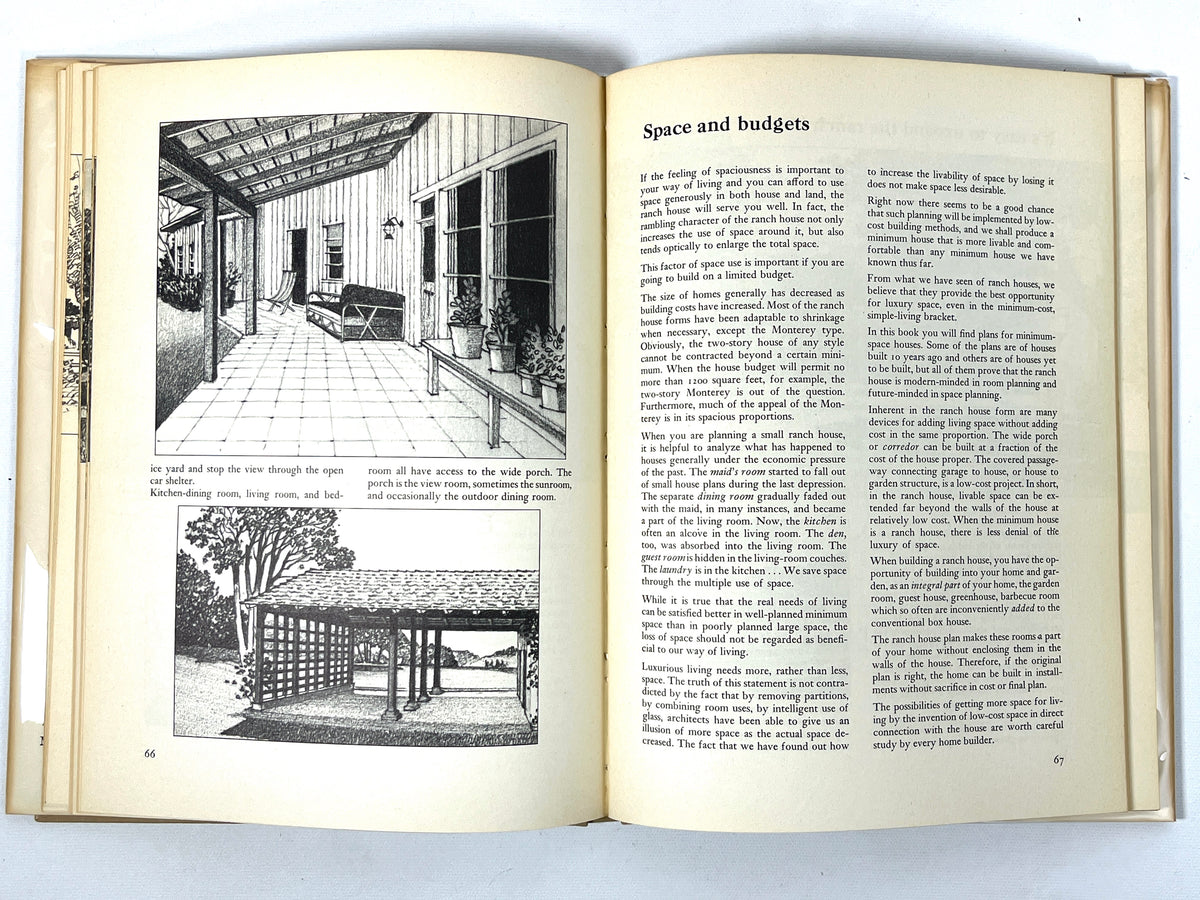 Western Ranch Houses: A Sunset Book, Cliff May, Sunset Magazine, NF HC, VG DJ