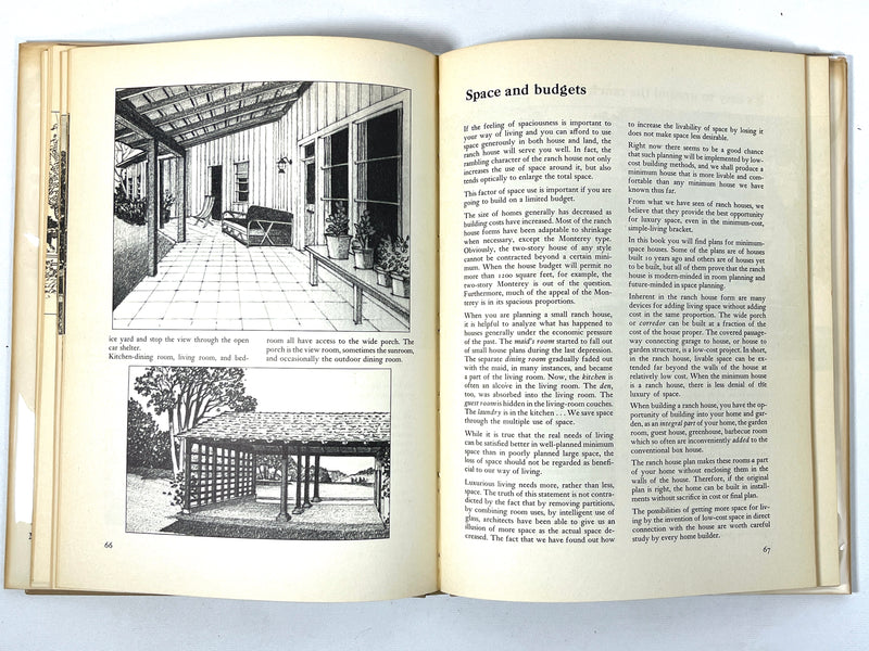 Western Ranch Houses: A Sunset Book, Cliff May, Sunset Magazine, NF HC, VG DJ