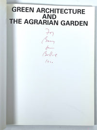 Green Architecture and the Agrarian Garden, Barbara Solomon, 1988, NF SC