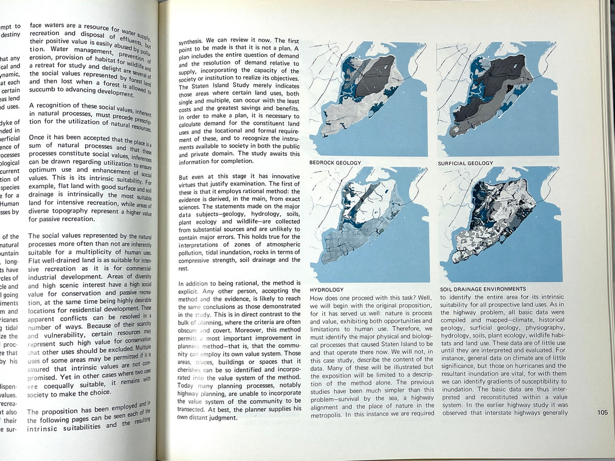 Design with Nature, Ian L. McHarg, 1969, topography, Near Fine HC & Very Good + DJ