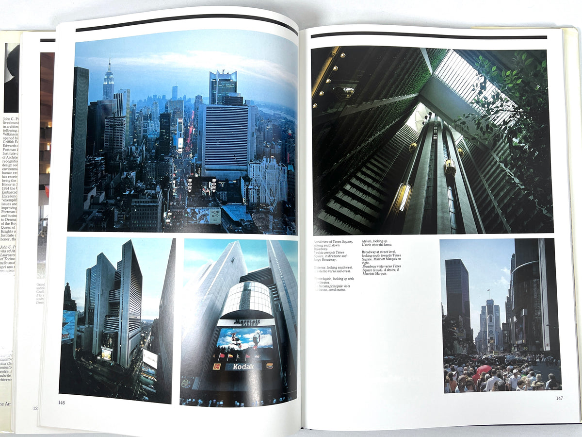 John Portman, Paolo Riani, 1990, architecture, Very Good + hardcover & dust jacket