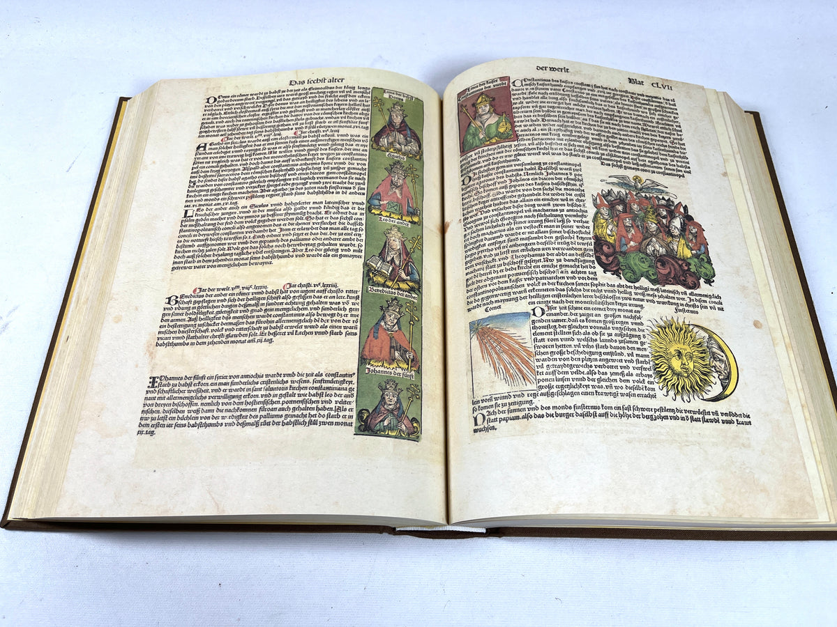 Chronicle of the World, 1493: The Complete Nuremberg Chronicle, 2 books, 2013, Near Fine hardcover & softcover w/slipcase