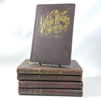 Victor Hugo's Novels, Illustrated; P F Collier; 5 Volumes, 1892, Very Good hardcover set