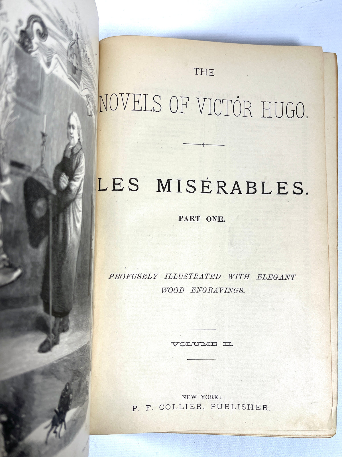 Victor Hugo's Novels, Illustrated; P F Collier; 5 Volumes, 1892, Very Good hardcover set