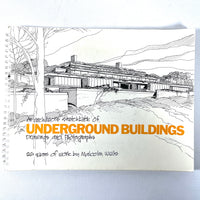An Architect's Sketchbook of Underground Buildings, 1990, Very Good ex-library spiral bound