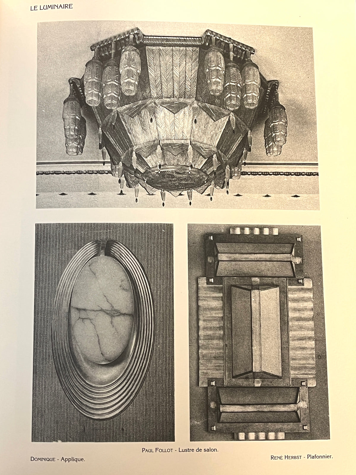 Le Luminaire: Art Deco Lampen 1925-1937 / Lighting Design 1925-1937, Editions Charles Moreau, 1998, HC, VG.