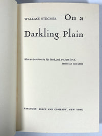 Wallace Stegner, On a Darkling Plain, First Edition, 1940, Very Good hardcover w/dust jacket