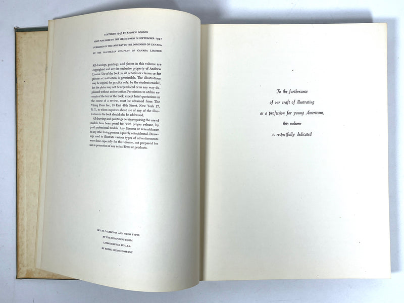 Andrew Loomis, Creative Illustration, The Viking Press, 1st Edition, 1947, Very Good HC