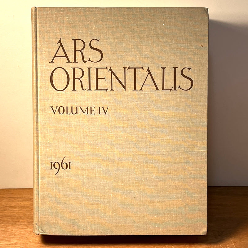 Ars Orientalis: The Arts of Islam and the East (v. 4), Smithsonian, 1961, VG