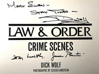 Law & Order: Crime Scenes, 2x SIGNED by Dick Wolf, Jessica Burstein, 1st ed. 2003, HC, VG.