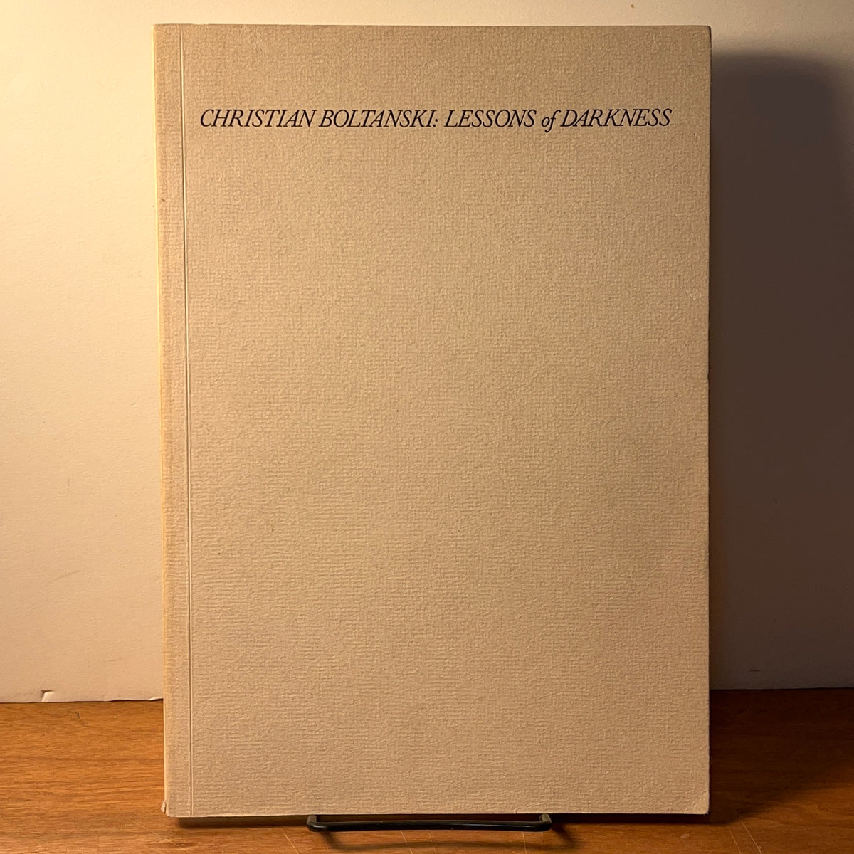 Christian Boltanski, Mary Jane Jacob and Lynn Gumpert, 1988, SIGNED, SC, VG