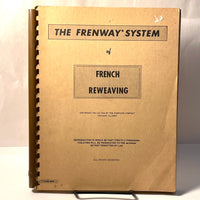 The Frenway System of French Weaving, 1954, Limited Ed., Very Good Manual