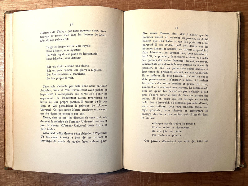 Socialisme Chinois: Le Philosophie Meh-Ti et l'Idée de Solidarité, Alexandra David, Luzac, 1907, VG