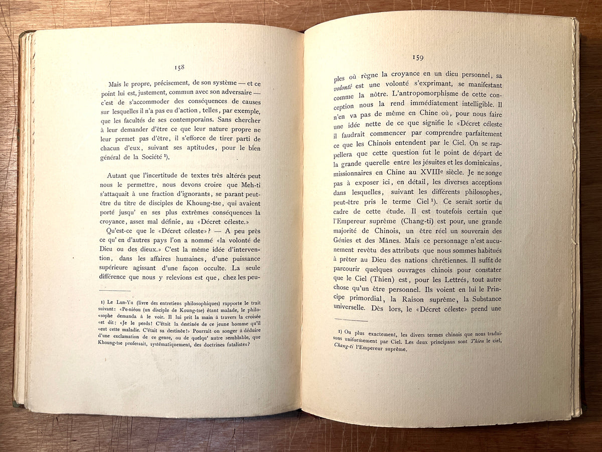 Socialisme Chinois: Le Philosophie Meh-Ti et l'Idée de Solidarité, Alexandra David, Luzac, 1907, VG