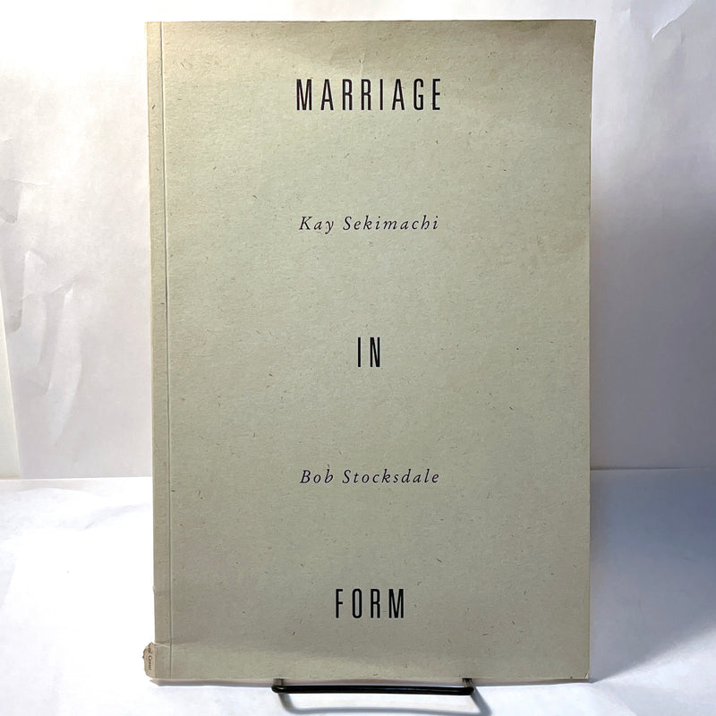 Marriage in Form: Kay Sekimachi & Bob Stockdale, 1993, Very Good Catalogue