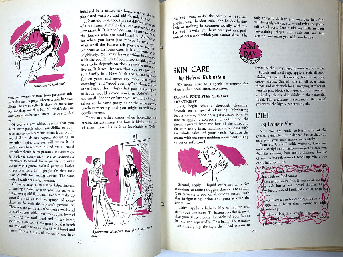 The Charming Woman, c. 1950-1951, 2 Binders (18 Magazines + 1 Guide), VG