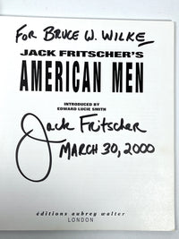 Jack Fritscher's American Men, Éditions Aubrey Walter, SIGNED, 1995, Very Good softcover.