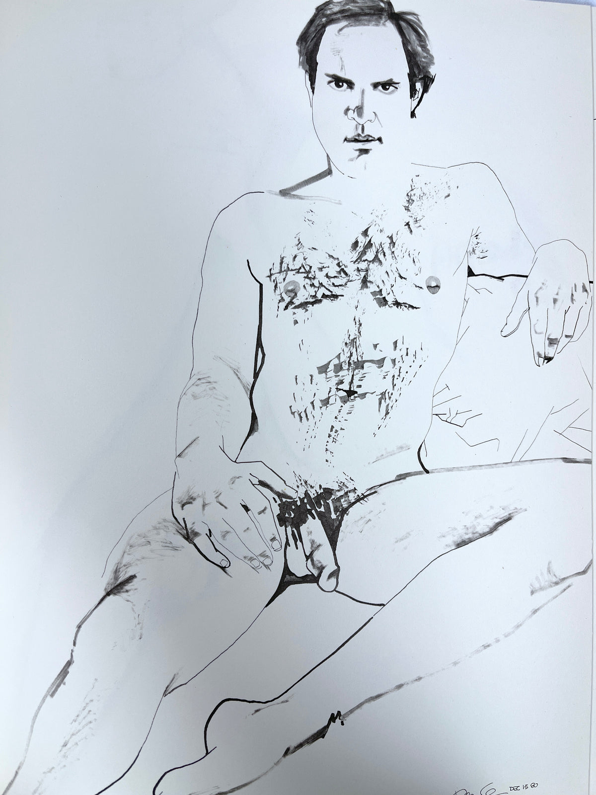 Don Bachardy, Drawings of the Male Nude, Twelvetress Press, 1985, Near Fine hardcover w/dust jacket.