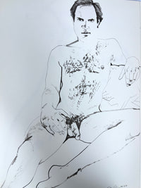 Don Bachardy, Drawings of the Male Nude, Twelvetress Press, 1985, Near Fine hardcover w/dust jacket.