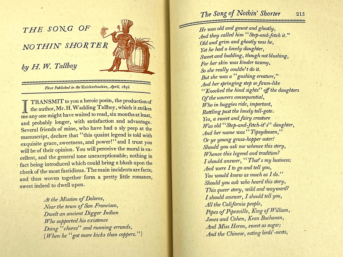 Phoenixiana: A Collection of the Burlesques & Sketches of John Phoenix, 1937, VG+ HC