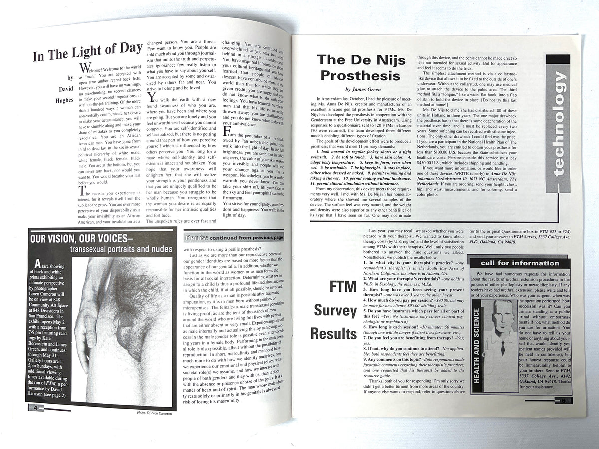 FTM, Issue #27, April '94, Near Fine staplebound, LGBT interest ephemera
