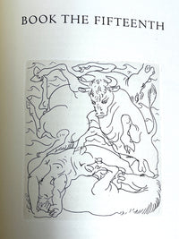 Ovid Metamorphoses in Fifteen Books, Illus. Hans Erni, 1958, SIGNED 2x, NF HC w/DJ & slipcase.