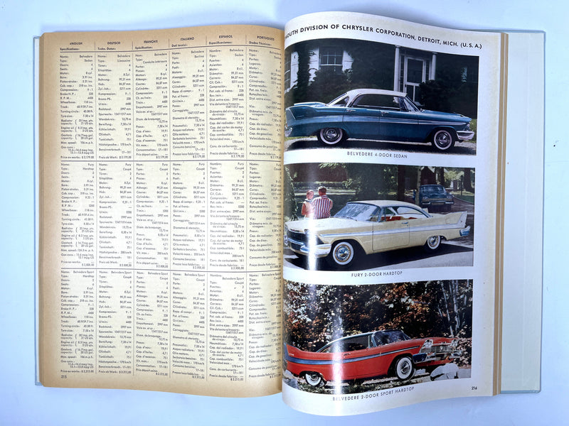 International Automobile Parade, Vol II, Arthur Logoz, 1958, Near Fine HC