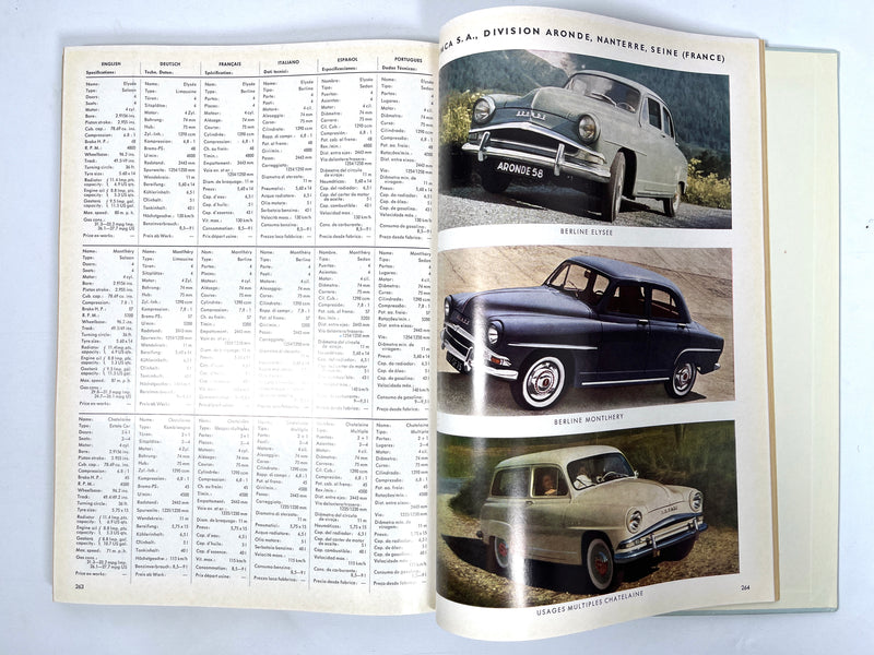 International Automobile Parade, Vol II, Arthur Logoz, 1958, Near Fine HC