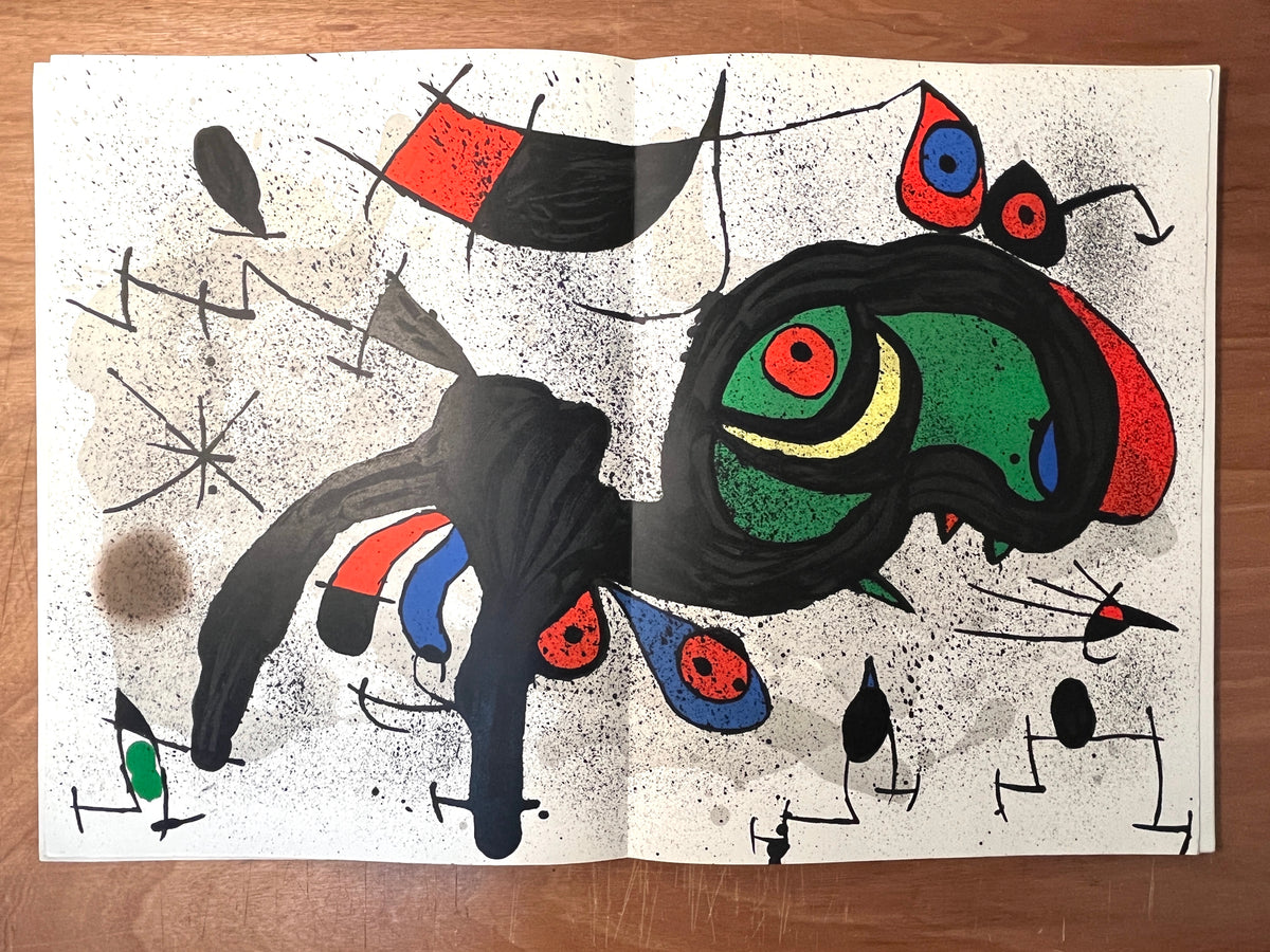 Derriere le Miroir: Miro; Peintures sur Papier, Dessins, 1971, 3 Miro Prints, VG