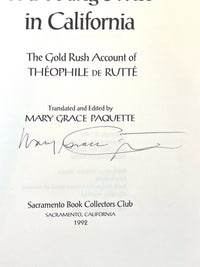 De Rutte, The Adventures of a Young Swiss in California, SBCC 1992, VG HC, SIGNED