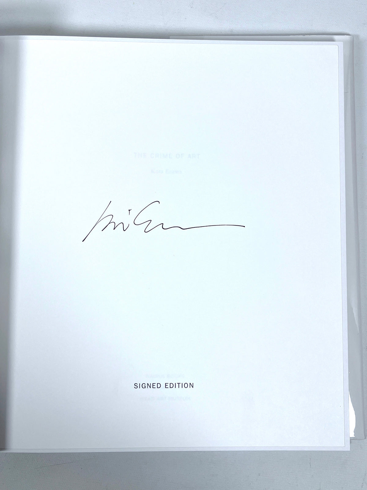 Kota Ezawa, The Crime of Art, 2017, SIGNED, New hardcover w/DJ +  accordion prints