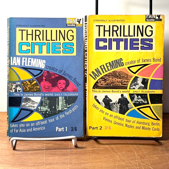 Thrilling Cities, Ian Fleming, Parts 1 & 2, 1964 & 1965, SC, VG.