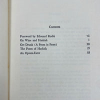 Artificial Paradise: On Hashish and Wine, Charles Baudelaire, 1971, Very Good SC