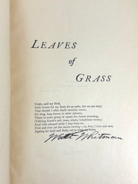 Walt Whitman, The Complete Poems & Prose of Walt Whitman, SIGNED, 1889 VG
