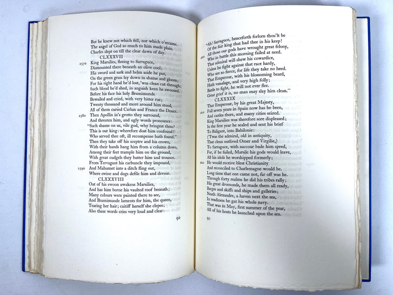 The Song of Roland, Charles Scott Moncrieff, Valenti Angelo, 1938, SIGNED VG+ HC w/slipcase.