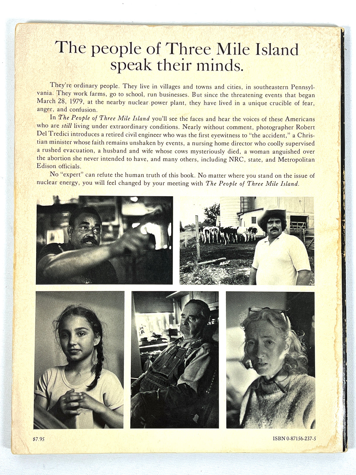 The People of Three Mile Island, Robert Del Tredici, 1980, Very Good softcover.