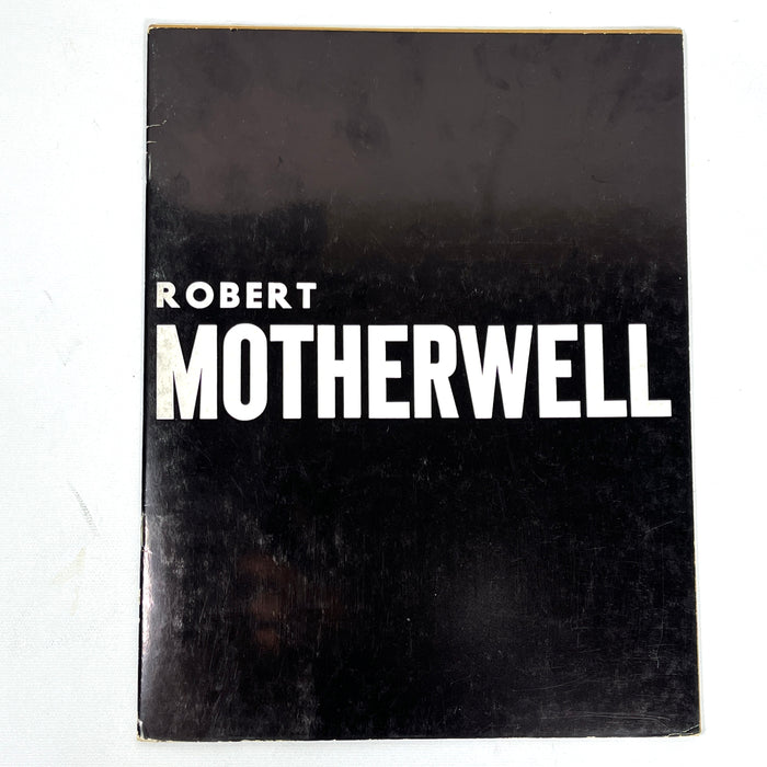 Robert Motherwell, Sidney Janis Gallery, RARE, 1961 exhibit catalog, Very Good staplebound.