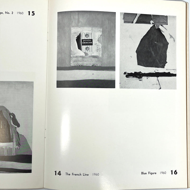 Robert Motherwell, Sidney Janis Gallery, RARE, 1961 exhibit catalog, Very Good staplebound.
