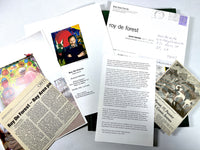 A Journey to the Far Canine Range ..., Roy De Forest, SIGNED w/sketch to Robert Bechtle