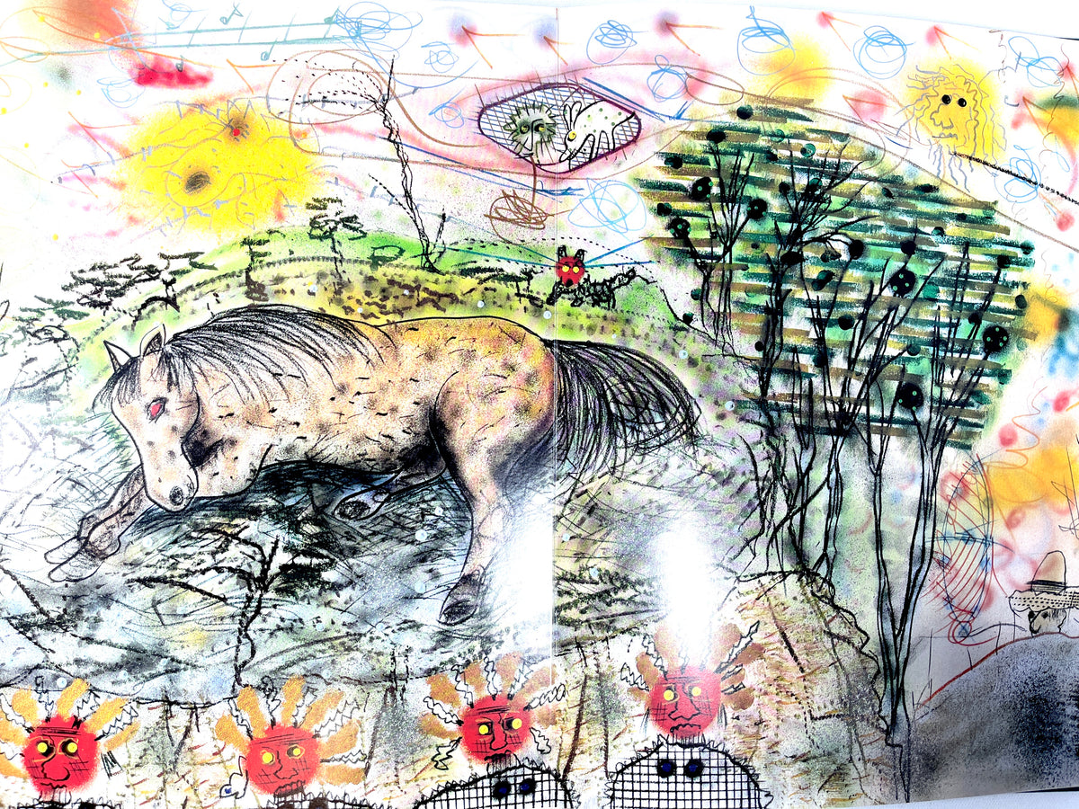 A Journey to the Far Canine Range ..., Roy De Forest, SIGNED w/sketch to Robert Bechtle