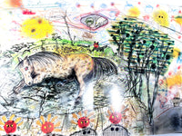 A Journey to the Far Canine Range ..., Roy De Forest, SIGNED w/sketch to Robert Bechtle